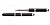 Ручка со штампом Promesa Stamp&touch — черная перьевая производства Heri
