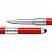 Ручка со штампом Mini Stamp&touch — красная производства Heri
