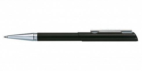Ручка со штампом Ручка со штампом Diagonal — черная с серебряным пером производства Heri