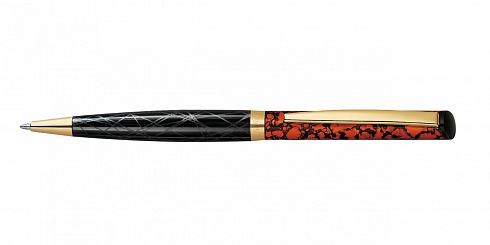 Ручка со штампом Ручка со штампом Color Exclusive — черная / красная производства Heri