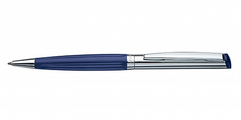 Ручка со штампом Ручка со штампом Diagonal Wave — синяя производства Heri